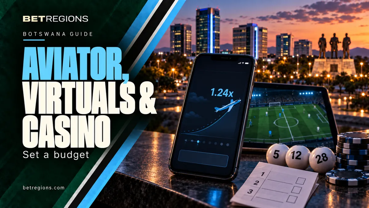 Aviator, virtual sports and casino games in Botswana