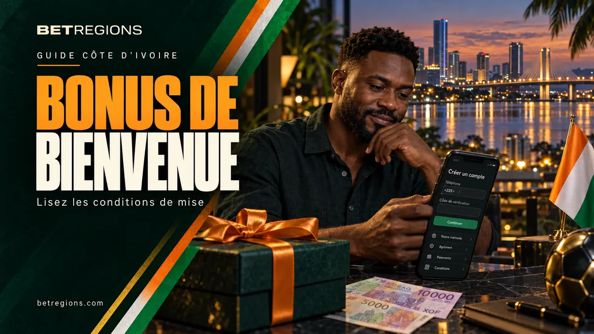 Bonus de bienvenue des sites de paris en Côte d’Ivoire