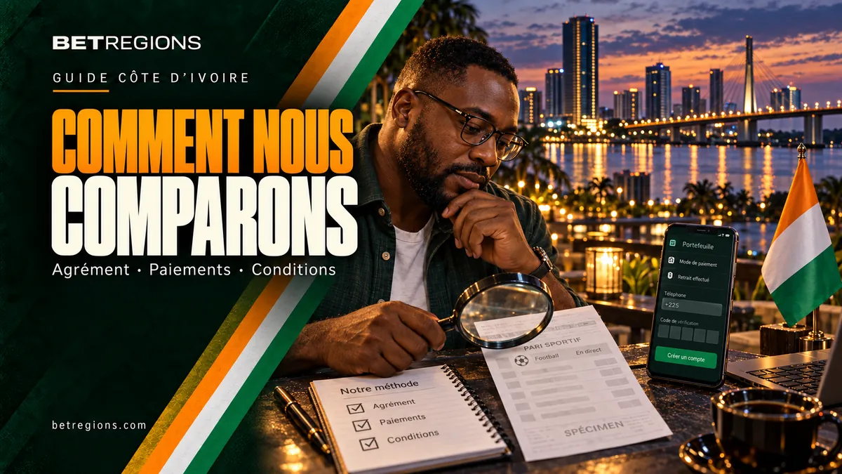 Comment nous comparons les sites de paris en Côte d’Ivoire
