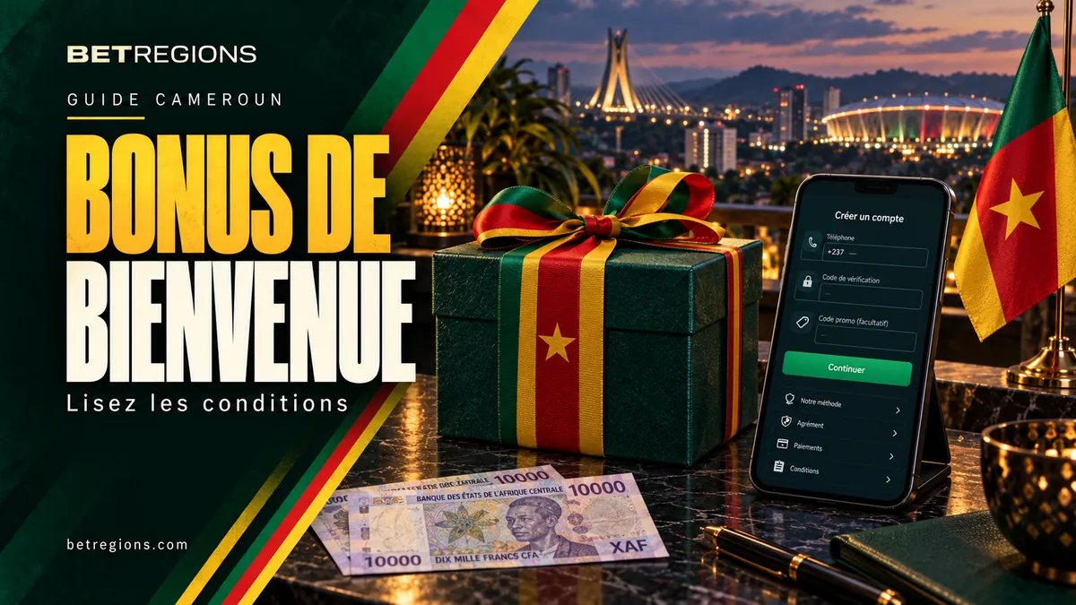 Bonus de bienvenue des sites de paris au Cameroun
