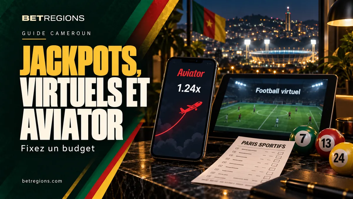 Jackpots, sports virtuels et Aviator au Cameroun