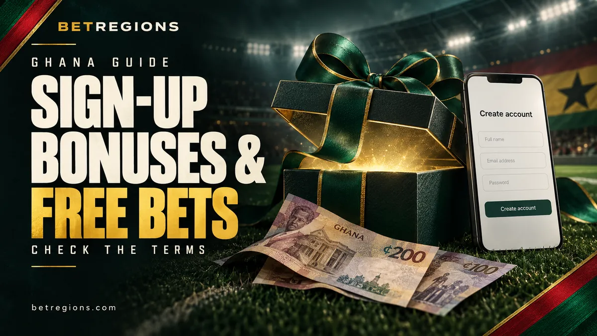 Betting sites in Ghana with sign-up bonuses and free bets