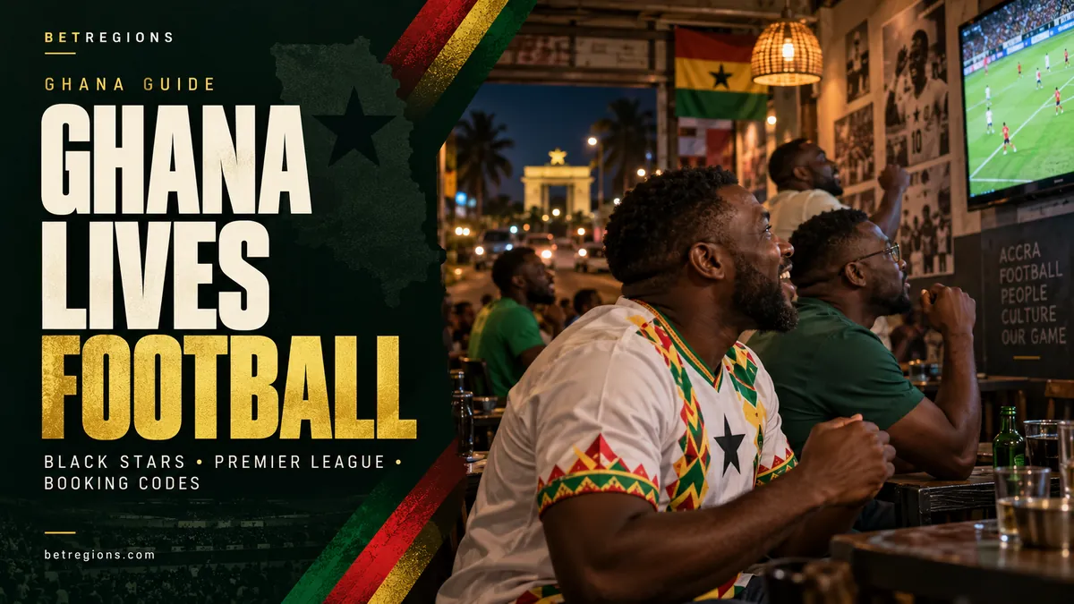 Football betting in Ghana: Black Stars, Ghana Premier League and booking codes