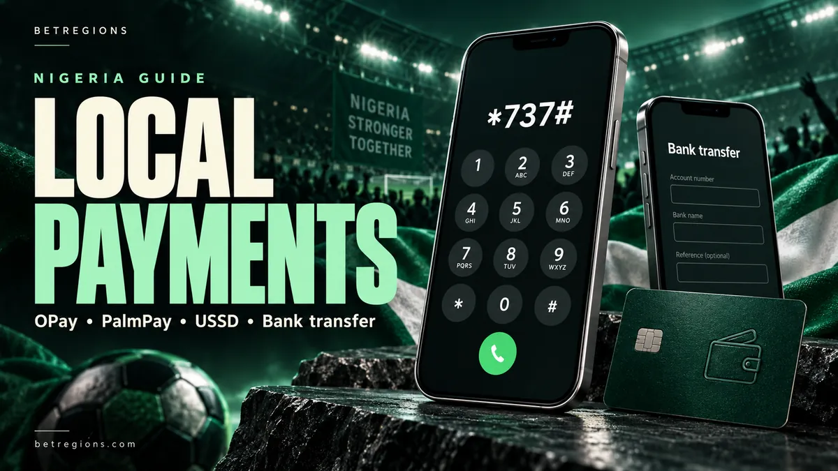 Betting sites that accept OPay, PalmPay, USSD and bank transfer