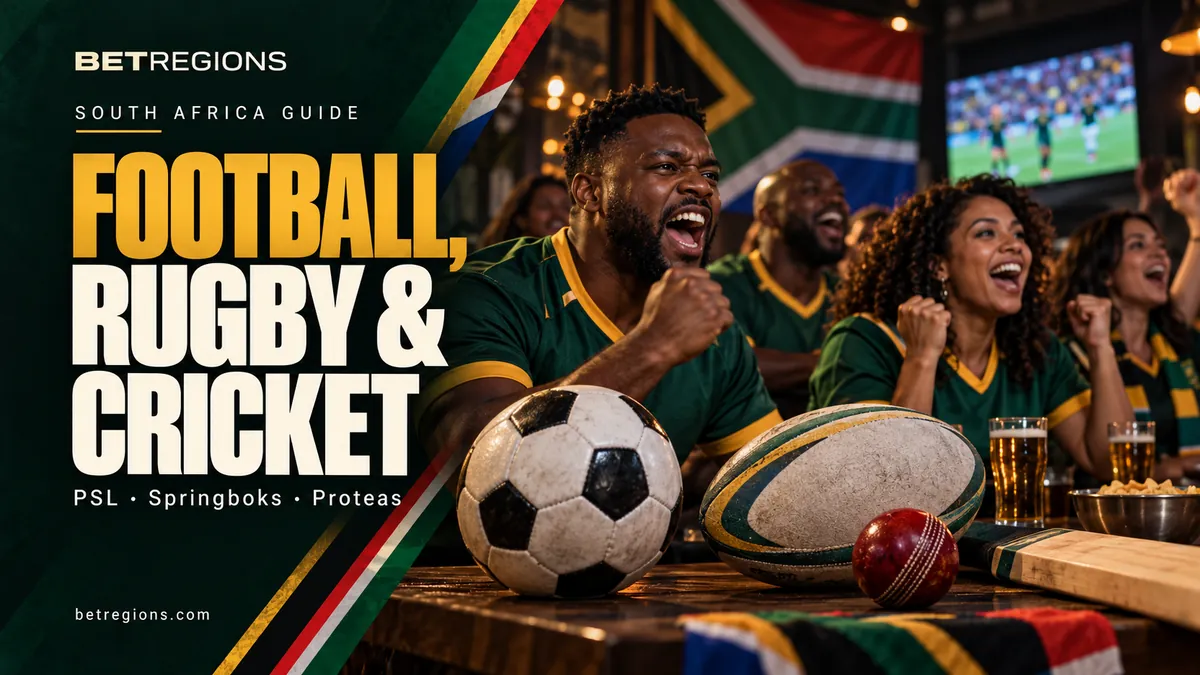 Football, rugby and cricket betting in South Africa