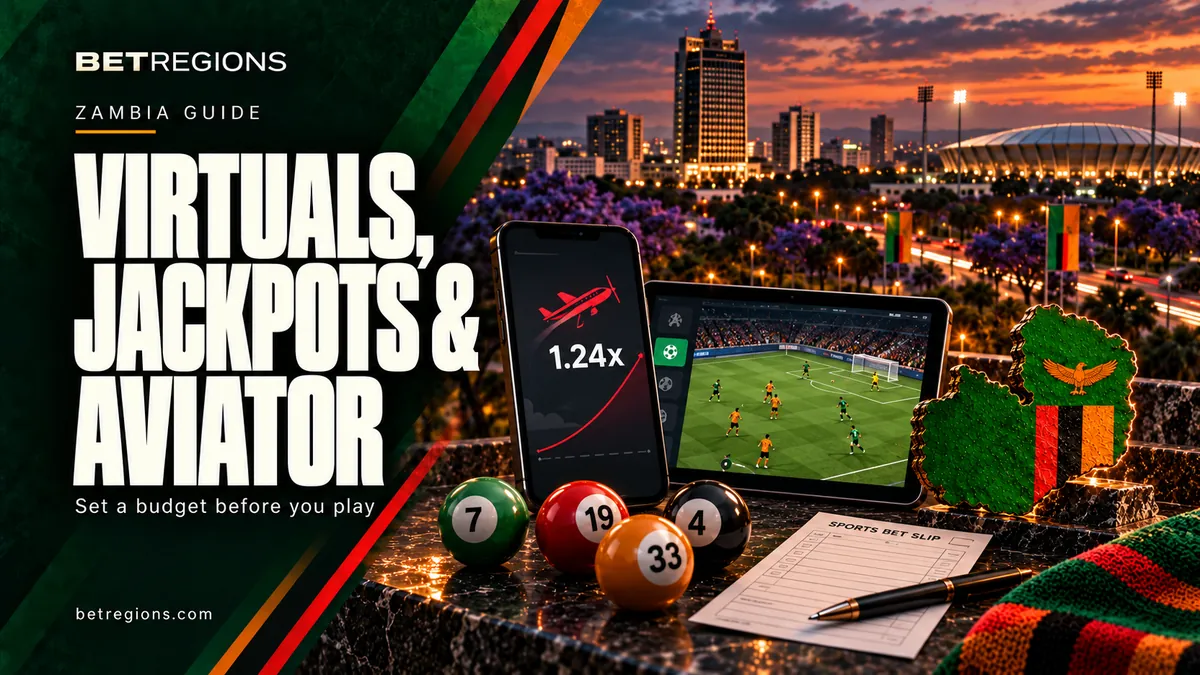 Virtual football, jackpots and Aviator in Zambia
